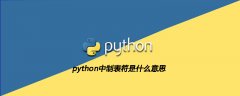 python中制表符是什么意思
