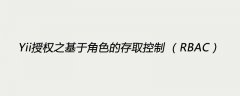 Yii授权之基于角色的存取控制 （RBAC）