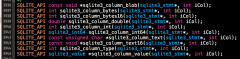 只有被 sqlite3_bind_value()和